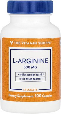 The Vitamin Shoppe, L-Arginin, 500 mg, 100 Kapseln