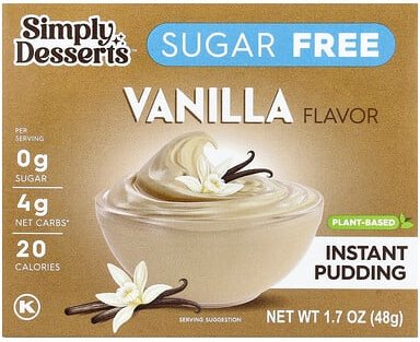 Thumbnail - Simply Desserts, Natürlicher Instant-Pudding, Vanille, 48 g (1,7 oz.)