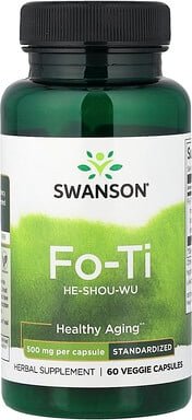 Swanson, Fo-Ti, 500 mg, 60 vegetarische Kapseln