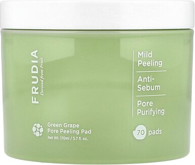 Thumbnail - Frudia, Green Grape Pore Peeling Pad, Porenpeeling-Pad mit grünen Trauben, 70 Pads, 170 ml (5,7 fl. oz.)