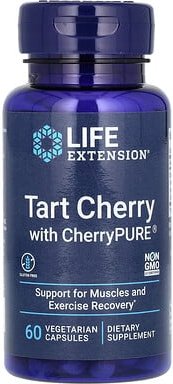 Thumbnail - Life Extension, Tart Cherry with CherryPURE, Sauerkirsche, 60 pflanzliche Kapseln (480 mg pro Kapsel)