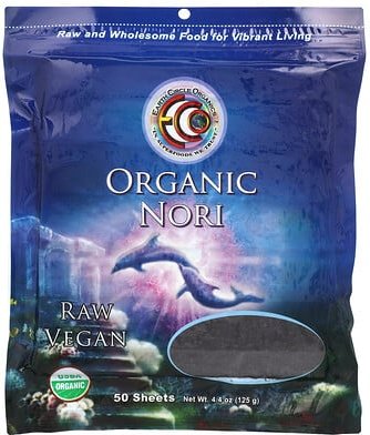 Earth Circle Organics, Organic Nori, Bio-Nori, 50 Blätter, 125 g (4,4 oz.)