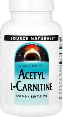 Source Naturals, Acetyl L-Carnitine, Acetyl-L-Carnitin, 500 mg, 120 Tabletten