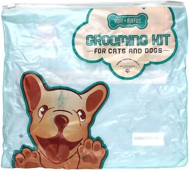 Ruff 'N Ruffus, Pflegeset für Katzen und Hunde, Aqua, 1 Bürste, 1 Haarschneidemaschine