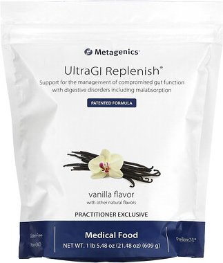 Metagenics, UltraGI Replenish, medizinische Nahrung, Vanille, 21,48 oz. (609 g)