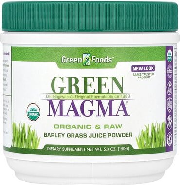 Green Foods, Green Magma®, Barley Grass Juice Powder, Gerstengrassaftpulver, 150 g (5,3 oz.)
