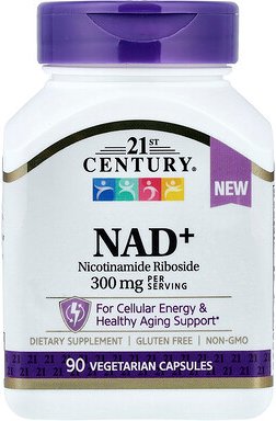 21st Century, NAD+, 90 pflanzliche Kapseln (100 mg pro Kapsel)