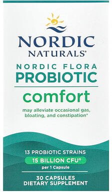 Nordic Naturals, Nordic Flora Probiotic, Comfort, 15 Milliarden KBE, 30 Kapseln