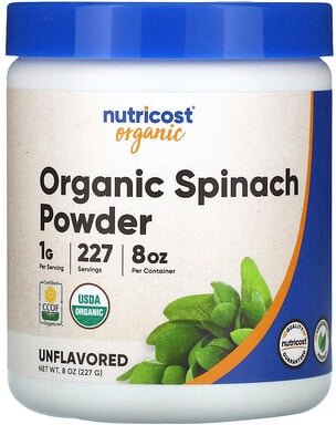Nutricost, Bio-Spinatpulver, geschmacksneutral, 227 g (8 oz.)