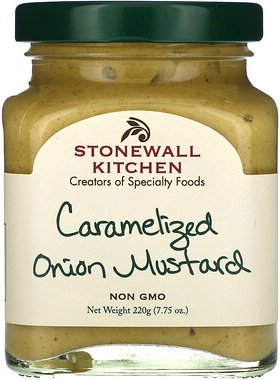 Stonewall Kitchen, Caramelized Onion Senf, karamellisierter Zwiebel-Senf, 220 g (7,75 oz.)