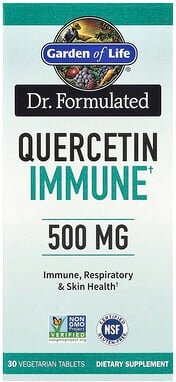 Garden of Life, Dr. Formulated, Quercetin Immune, formuliert, Quercetin Immune, 500 mg, 30 pflanzliche Tabletten