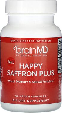 BrainMD, Happy Saffron Plus, 90 vegane Kapseln
