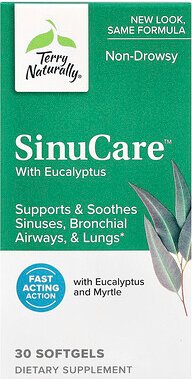 Thumbnail - Terry Naturally, SinuCare™ with Eucalyptus, SinuCare™ mit Eukalyptus, 30 Weichkapseln
