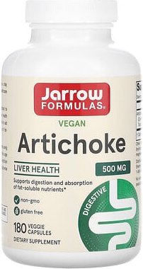 Jarrow Formulas, Artichoke, Artischocke, 500 mg, 180 pflanzliche Kapseln