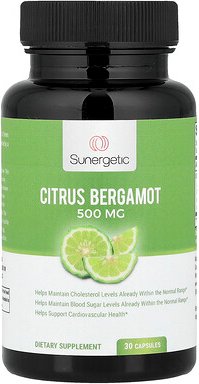Sunergetic, Zitrus-Bergamotte, 500 mg, 30 Kapseln