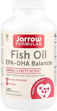 Thumbnail - Jarrow Formulas, Fish Oil EPA-DHA Balance®, Fischöl mit EPA und DHA, 240 Weichkapseln (1.000 mg pro Weichkapsel)