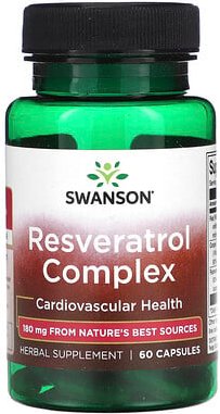 Swanson, Resveratrol Complex, Resveratrol-Komplex, 60 Kapseln