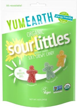 YumEarth, Organic Sour Littles, Soft Chew Candy, Bio-Sour Littles, weiche Kaubonbons, Erdbeere, blaue Himbeere, Zitrone,...