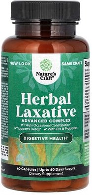 Nature's Craft, Herbal Laxative, pflanzliches Abführmittel, 60 Kapseln