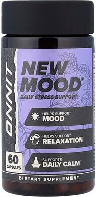 Onnit, New Mood, Stimmung und Entspannung, 60 Kapseln