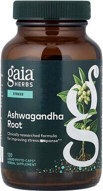 Thumbnail - Gaia Herbs, Ashwagandha Root, Ashwagandha-Wurzel, 120 flüssige Phyto-Caps® (350 mg pro Kapsel)