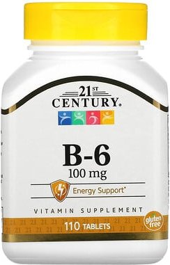 Thumbnail - 21st Century, B-6, 100 mg, 110 Tabletten