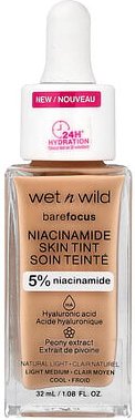wet n wild, Barefocus, Niacinamide Skin Tint, Niacinamid-Hautfarbe, 1116090 Natural Light, 32 ml (1,08 fl. oz.)