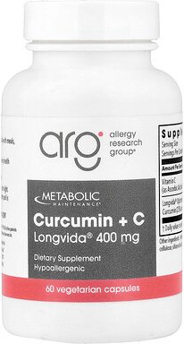 Metabolic Maintenance, Curcumin + C, 60 pflanzliche Kapseln