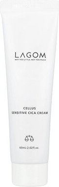 LAGOM, Cellus Sensitive CICA Cream, CICA-Creme für empfindliche Haut, 60 ml (2,02 fl. oz.)
