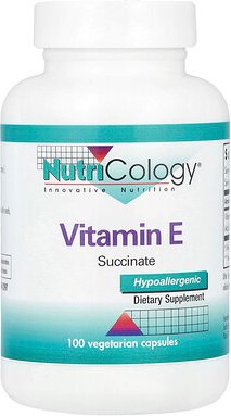Nutricology, Vitamin-E-Succinat, 100 vegetarische Kapseln