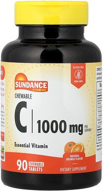 Sundance Vitamins, Chewable C, Kautablette C, natürliche Orange, 90 Kautabletten (500 mg pro Tablette)