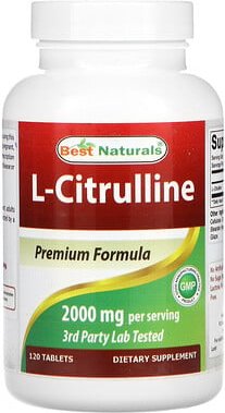 Best Naturals, L-Citrulline, L-Citrullin, 120 Tabletten (1.000 mg pro Tablette)