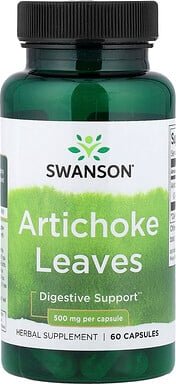 Swanson, Artischockenblätter, 500 mg, 60 Kapseln