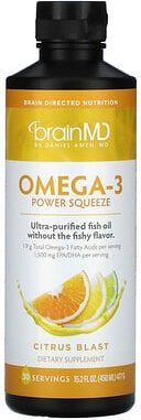 BrainMD, Omega-3 Power Squeeze, Citrus Blast, 477 g (15,2 fl. oz.)