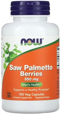 NOW Foods, Sägepalmenbeeren, Men's Health, 550 mg, 100 pflanzliche Kapseln