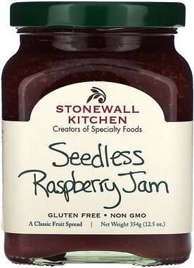 Stonewall Kitchen, Seedless Himbeermarmelade, kernlose Himbeermarmelade, 354 g (12,5 oz.)