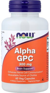 NOW Foods, Alpha-GPC, 300 mg, 60 pflanzliche Kapseln