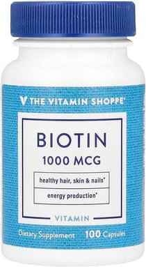 The Vitamin Shoppe, Biotin, 1.000 mcg, 100 Kapseln