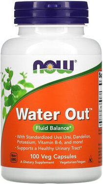 NOW Foods, Water Out, Flüssigkeitsausgleich, 100 vegetarische Kapseln