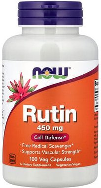 NOW Foods, Rutin, 450 mg, 100 pflanzliche Kapseln