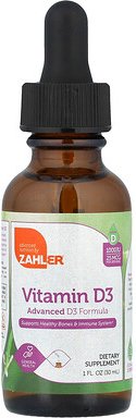 Thumbnail - Zahler, Vitamin D3, Advanced D3 Formula, 1.000 IU, 30 ml (1 fl. oz.)