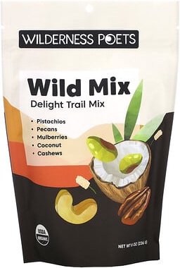 Wilderness Poets, Organic Wild Mix, Delight Trail Mix, 226 g (8 oz.)
