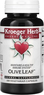 Kroeger Herb Co, Olivenblatt, 100 vegetarische Kapseln