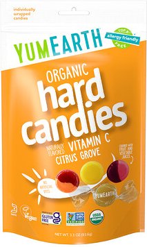 YumEarth, Organic Hard Candies, Bio-Hartbonbons, Vitamin C, Zitrushain, 93,6 g (3,3 oz.)