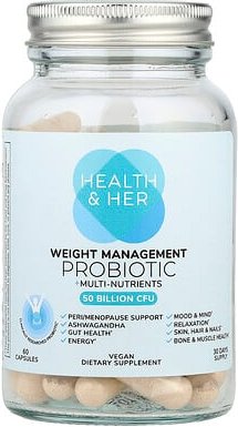 Thumbnail - Health and Her, Weight Management Probiotic + Multi-Nutrients, Probiotikum und Multi-Nährstoffe zur Gewichtskontrolle, 6...