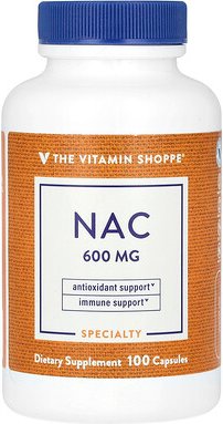 The Vitamin Shoppe, NAC, 600 mg, 100 Kapseln