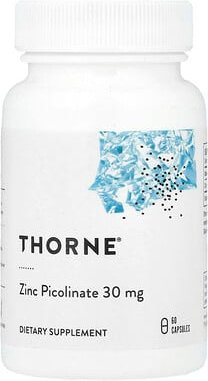 Thorne, Zinc Picolinate, Zinkpicolinat, 30 mg, 60 Kapseln