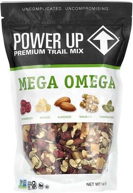 Power Up, Premium Trail Mix, Premium-Studentenfutter, Mega-Omega, 397 g (14 oz.)