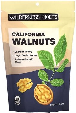 Wilderness Poets, Bio-Walnüsse aus Kalifornien, 226 g (8 oz.)