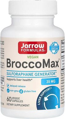 Jarrow Formulas, Vegan BroccoMax, veganes Brokkoliextrakt, 60 pflanzliche Kapseln (17,50 mg pro Kapsel)